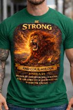 Be Strong and Courageous – Joshua 1:9 Tee - Image 4