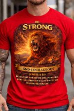 Be Strong and Courageous – Joshua 1:9 Tee - Image 3