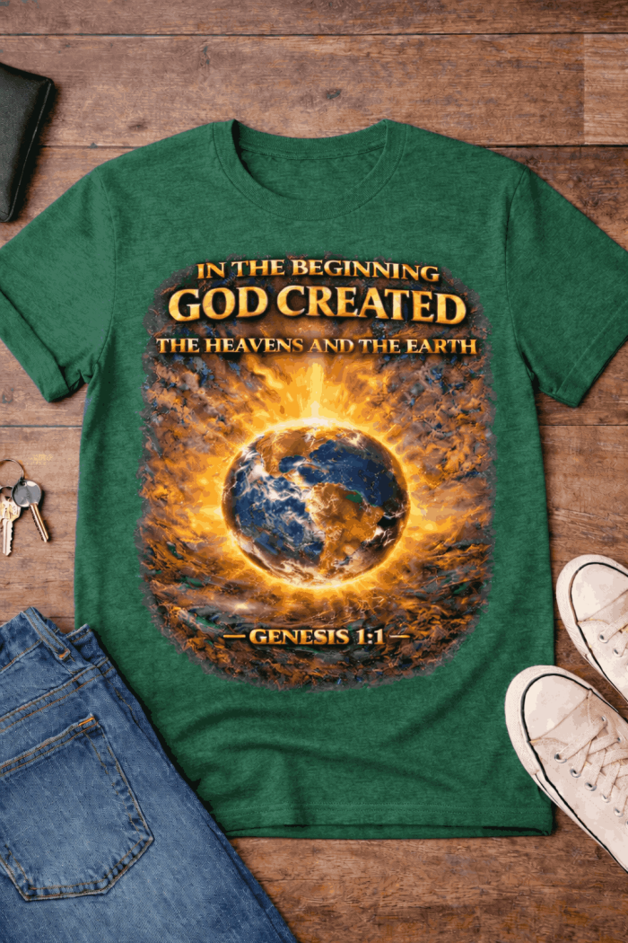 In the Beginning – Genesis 1:1 Tee - Image 3