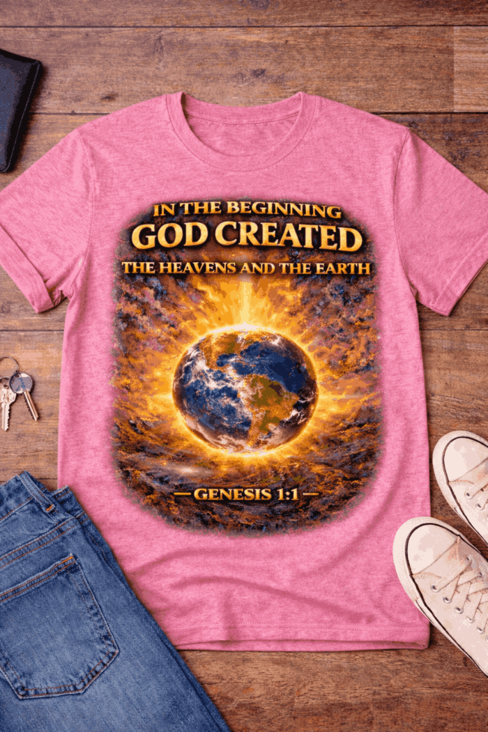 In the Beginning – Genesis 1:1 Tee - Image 5
