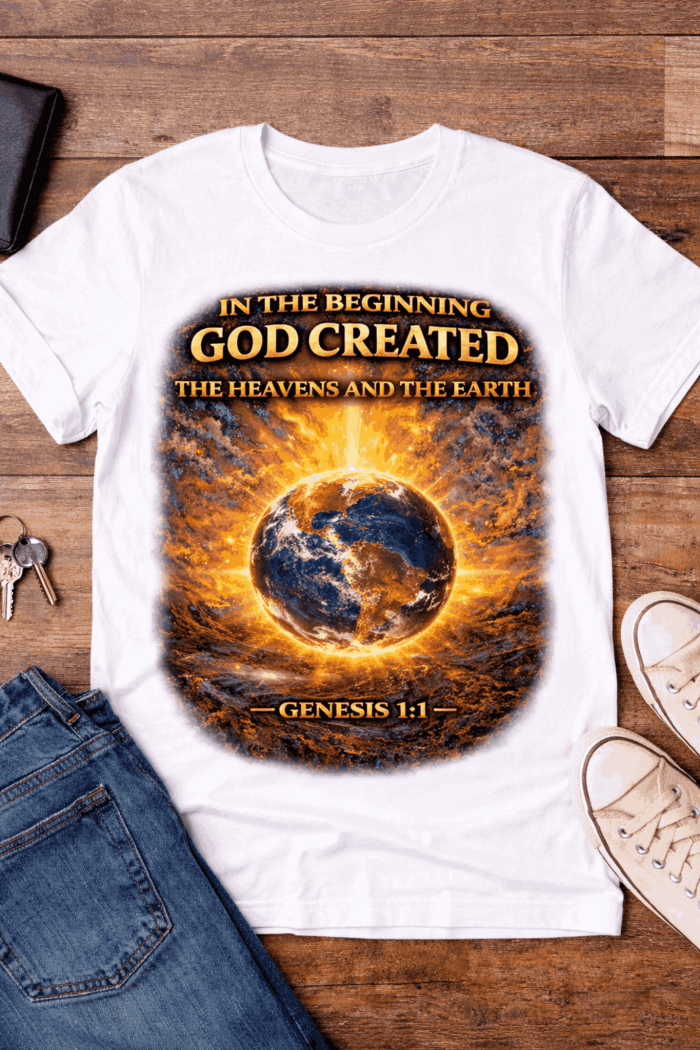 In the Beginning – Genesis 1:1 Tee - Image 8