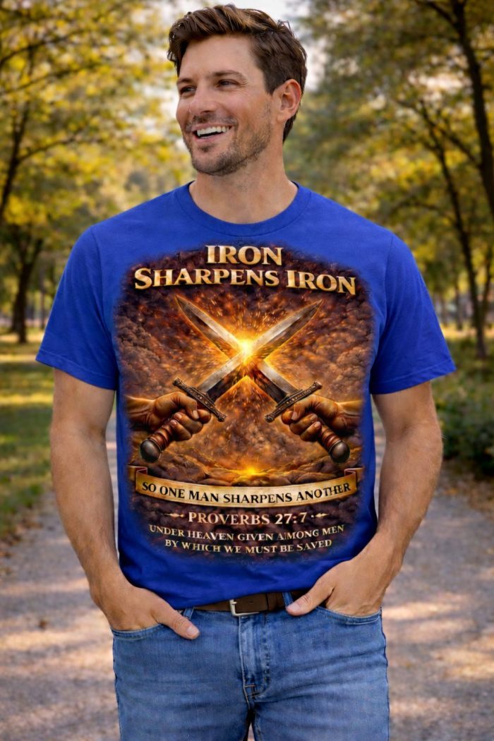 Iron Sharpens Iron – Proverbs 27:17 Design - Image 3