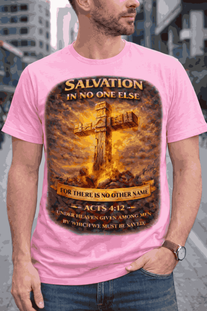 Salvation in No One Else – Acts 4:12 Tee - Image 5
