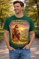 The Lord Is My Shepherd – Psalm 23:1 T-Shirt - Image 3