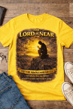 The Lord Is Near – Psalm 34:18 Tee - Image 4