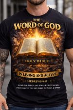 The Word of God – Hebrews 4:12 T-Shirt - Image 7