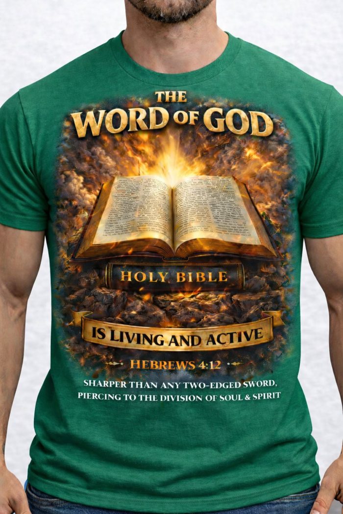 The Word of God – Hebrews 4:12 T-Shirt - Image 2
