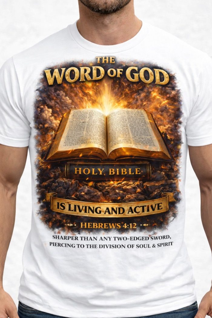 The Word of God – Hebrews 4:12 T-Shirt - Image 8