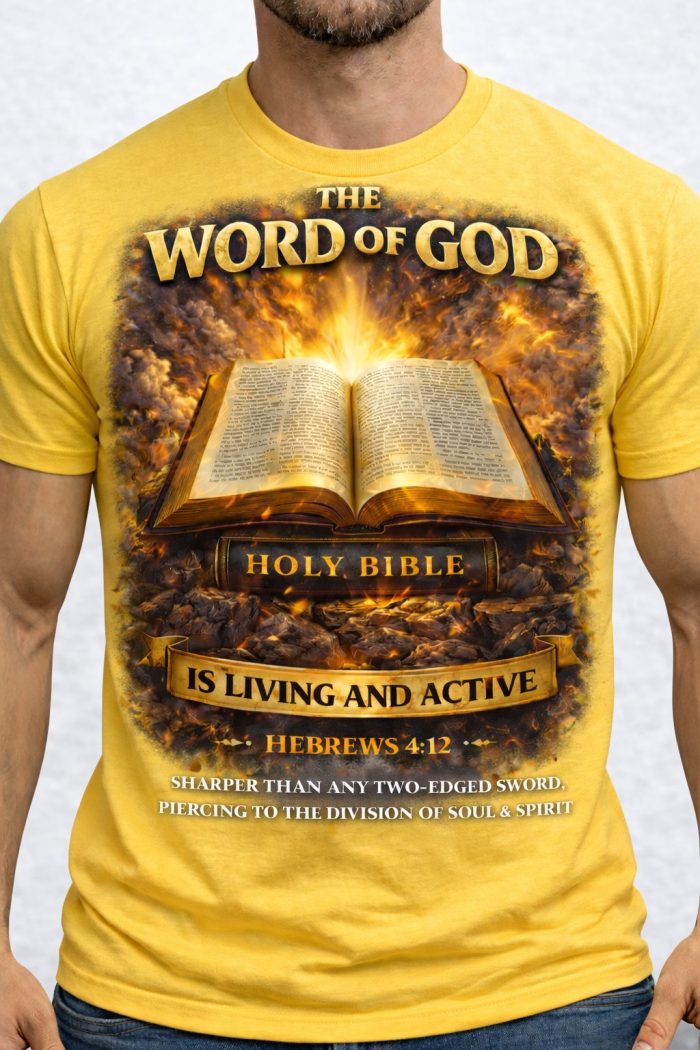 The Word of God – Hebrews 4:12 T-Shirt - Image 4